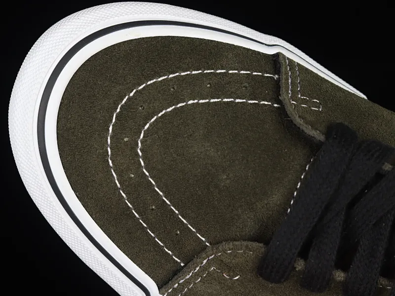 All categories Vans Vans series Vans Mid Vans Skate Grosso Mid Pro midnight green retro military color matching professional street casual skateboard shoes VN0A5FCG9BO